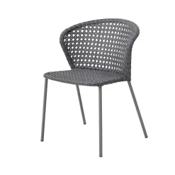 Silla Lean, Light grey, french weave*Cane-line Outlet