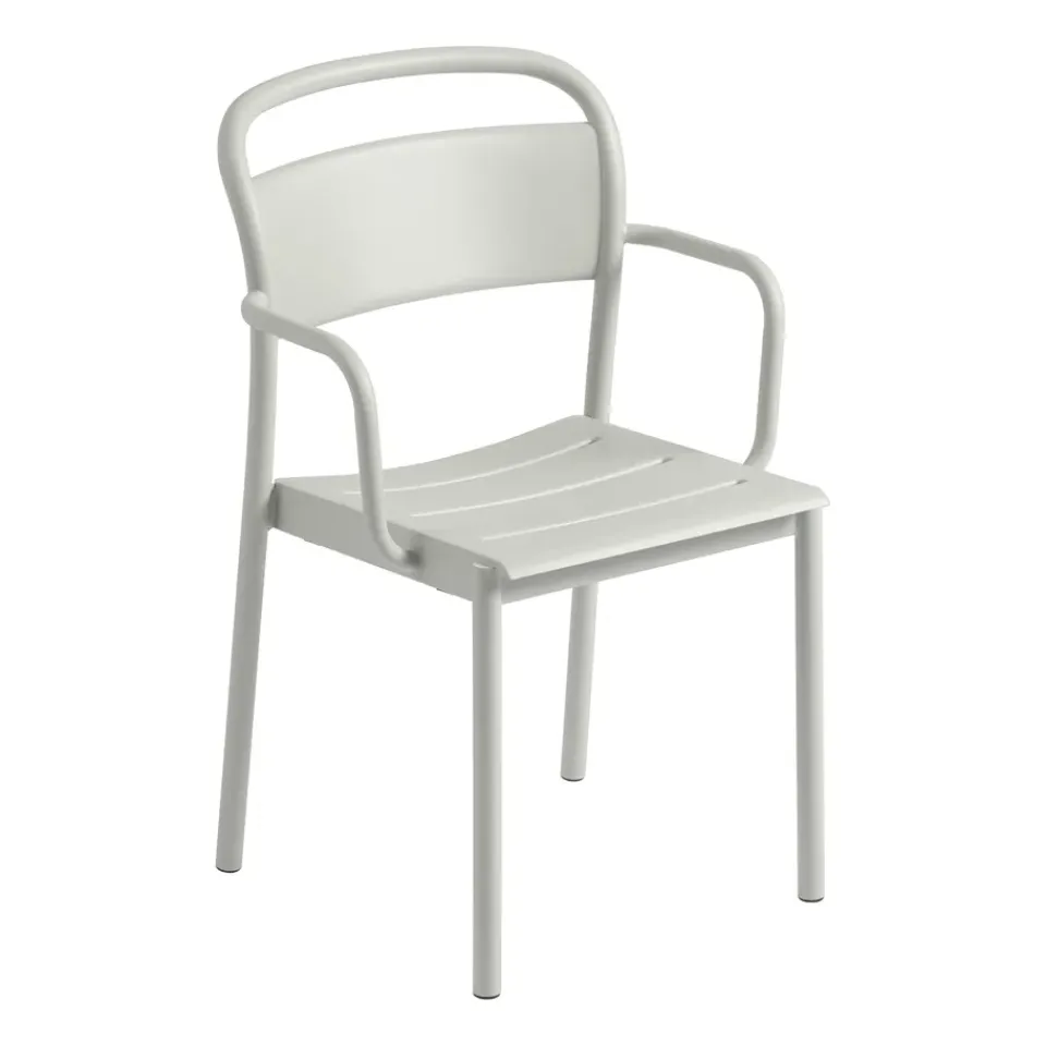 Silla Linear steel armchair, grey (RAL 7044)*Muuto Discount