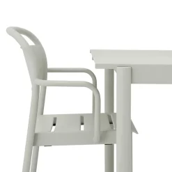 Silla Linear steel armchair, grey (RAL 7044)*Muuto Discount