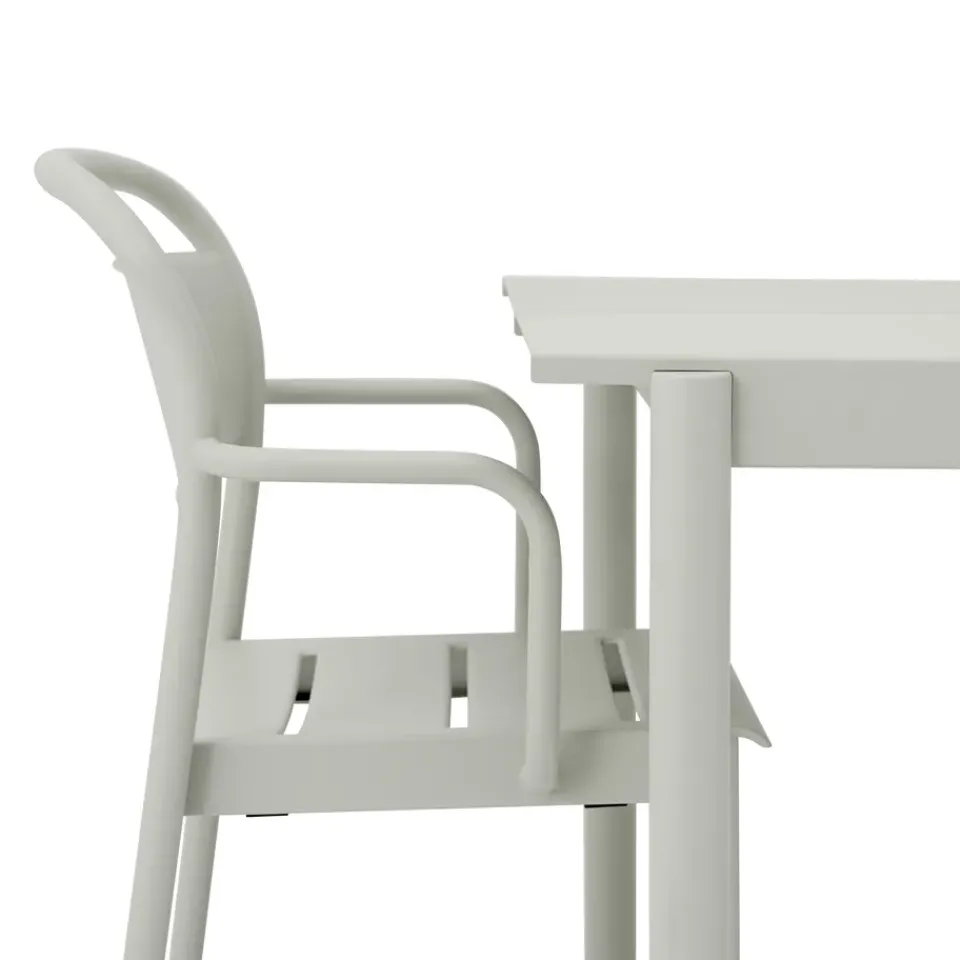 Silla Linear steel armchair, grey (RAL 7044)*Muuto Discount