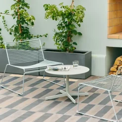 Silla lounge Hee sled base, Galvanized*HAY Online