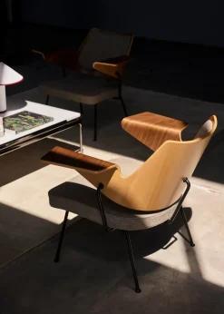 Silla lounge RFH RD8, Walnut-beech-brown*&Tradition Best