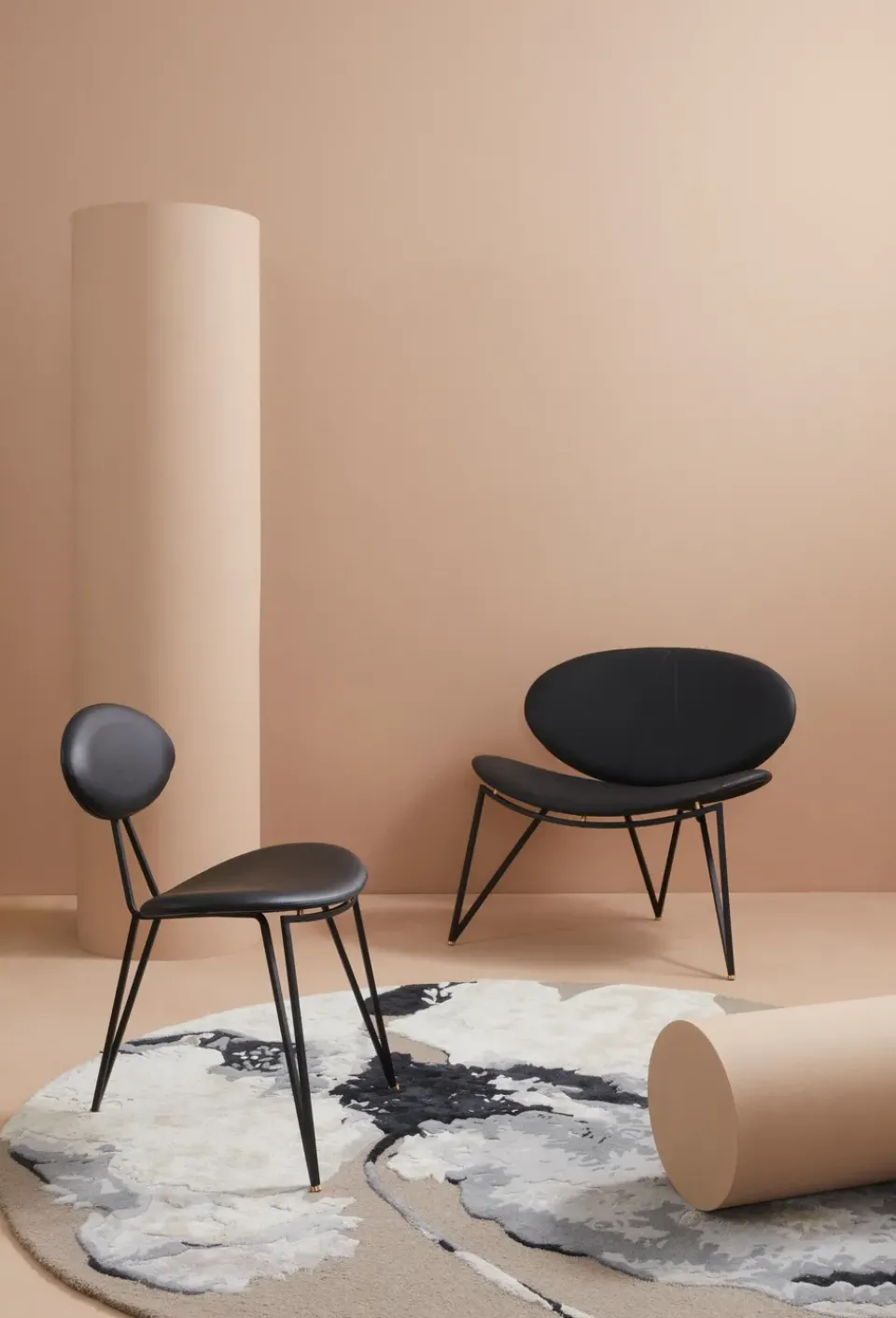 Silla lounge Semper, Black-black*AYTM Outlet