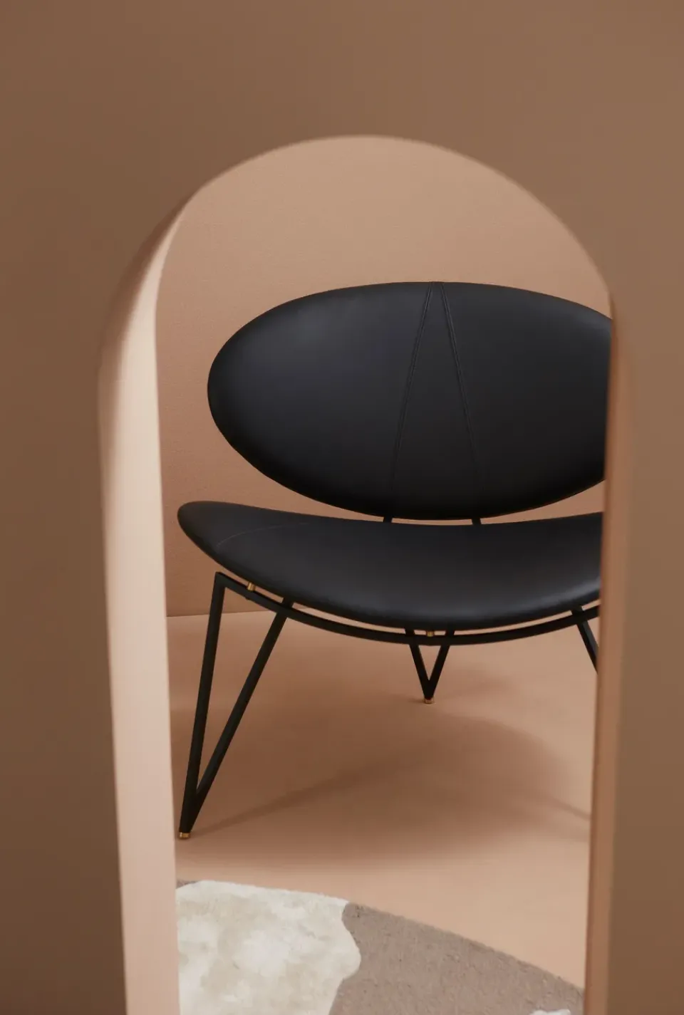 Silla lounge Semper, Black-black*AYTM Outlet