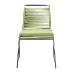 Silla M20 Teglgård Cord Chair, Green mixed-stainless steel*FDB Møbler
