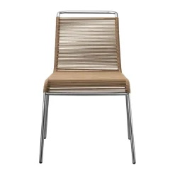 Silla M20 Teglgård Cord Chair, Brown mixed-stainless steel*FDB Møbler Hot