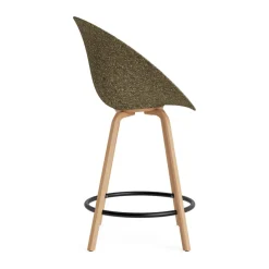 Silla Mat Bar Armchair 65 cm, Seaweed-beech-black steel*Normann Copenhagen Outlet