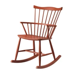 Silla mecedora J52G, ladrillo*FDB Møbler Discount