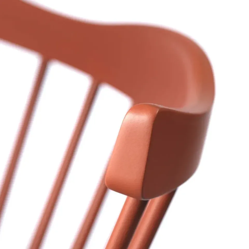 Silla mecedora J52G, ladrillo*FDB Møbler Discount