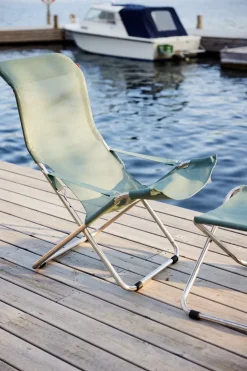 Silla para tomar el sol Fiesta, Sage green-estructura de aluminio*Fiam Sale