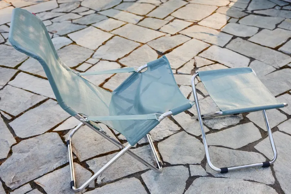 Silla para tomar el sol Fiesta, Sage green-estructura de aluminio*Fiam Sale