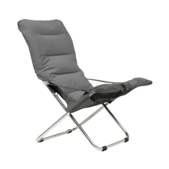 Silla para tomar el sol Fiesta Soft, Tela antracit, estructura de aluminio*Fiam Hot