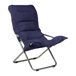 Silla para tomar el sol Fiesta Soft, Tela navy, soporte de aluminio*Fiam Best