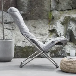 Silla para tomar el sol Fiesta Soft, Tela grey, estructura de aluminio*Fiam Best