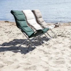 Silla para tomar el sol Fiesta Soft, Tela dark green, estructura de aluminio*Fiam Outlet