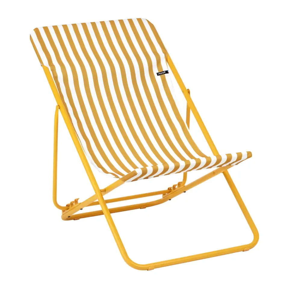 Silla para tomar el sol Maxi Transat, Rayas miel*Lafuma New