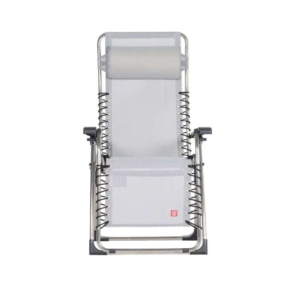 Silla para tomar el sol Movida, Textaline grey, estructura de aluminio*Fiam Outlet