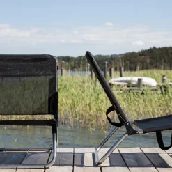 Silla para tomar el sol Quick, Textaline black, estructura de aluminio*Fiam Sale
