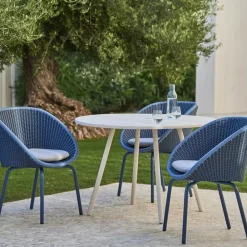 Silla Peacock soft rope, Dark grey, teak*Cane-line Online