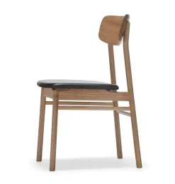 Silla Prima Vista roble aceitado, Cuero elmotique 99001*Stolab Clearance