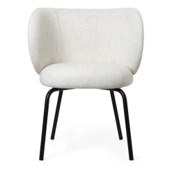 Silla Rico dining chair bouclé, Off-white-black*Ferm Living Best