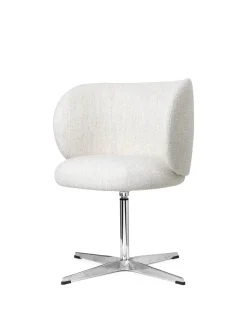 Silla Rico dining chair swivel bouclé, Off-white*Ferm Living Discount