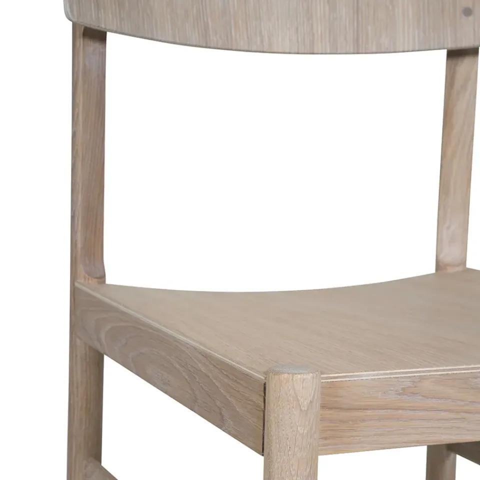 Silla Rod, Roble encerado blanco*Mavis Online