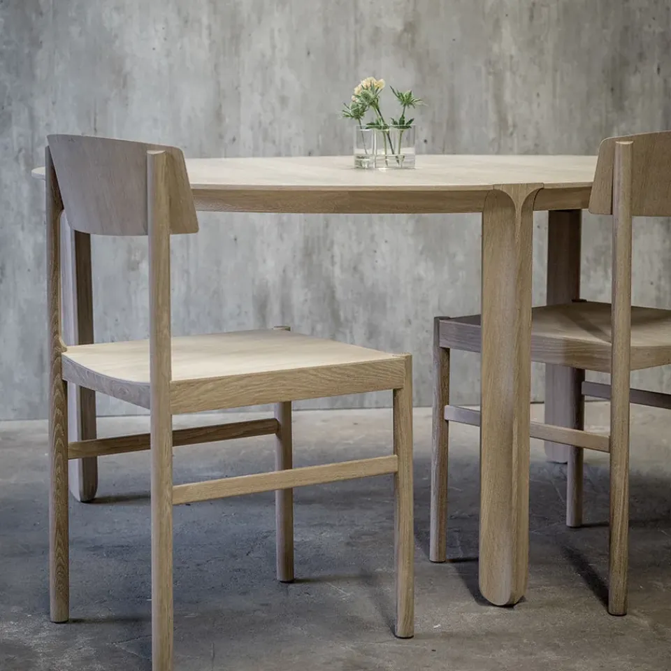 Silla Rod, Roble encerado blanco*Mavis Online