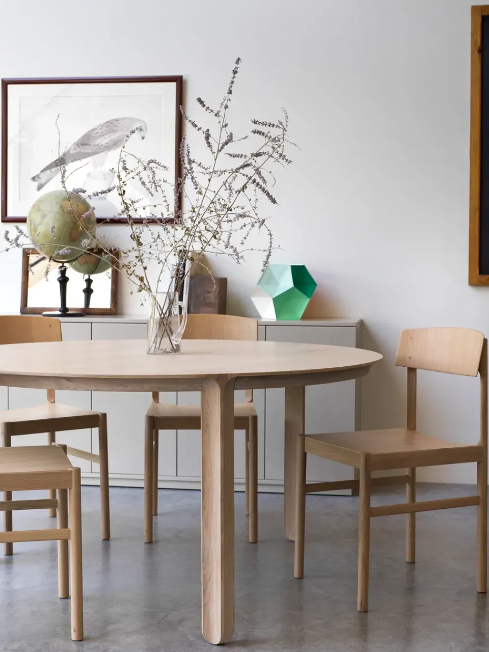 Silla Rod, Roble encerado blanco*Mavis Online
