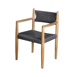 Silla Royal, Dark grey, teak*Cane-line New