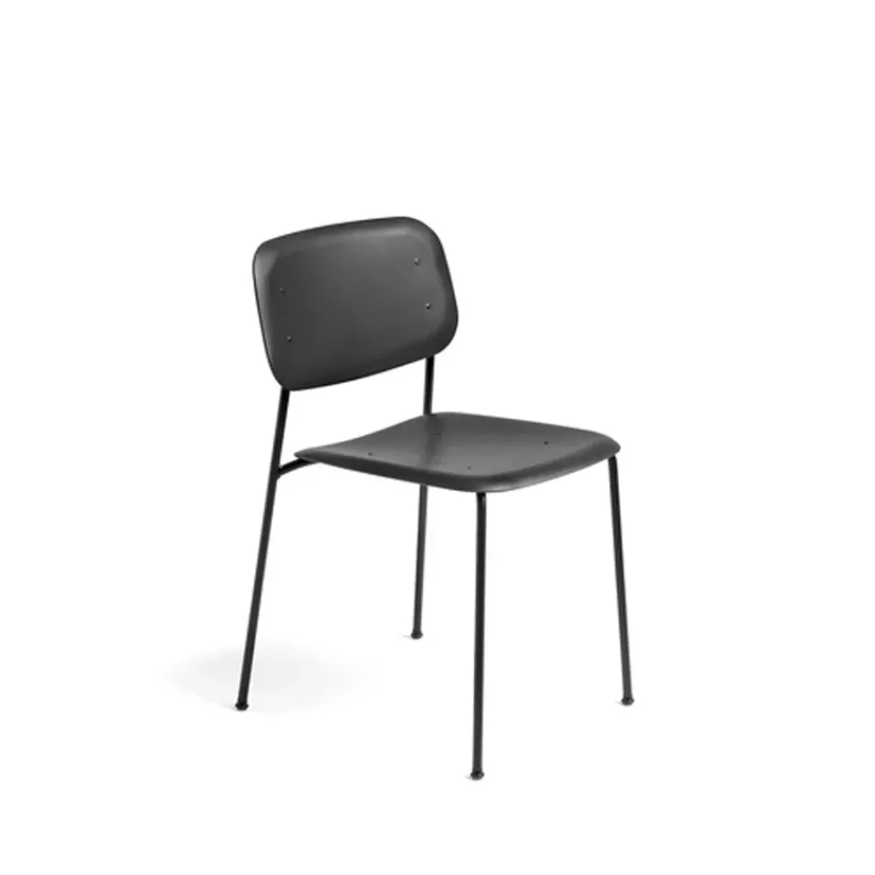 Silla Soft Edge 45, black, estructura de acero negra*HAY Sale