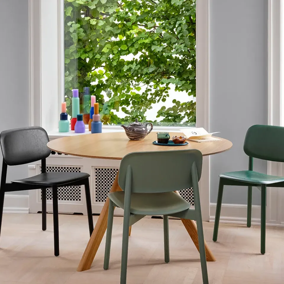 Silla Soft Edge 60, Dusty green-bastidor de roble*HAY Clearance