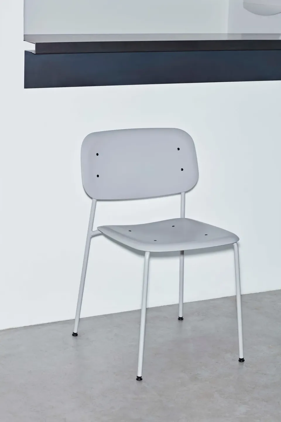 Silla Soft Edge 45, Soft grey-estructura de acero soft grey*HAY Discount