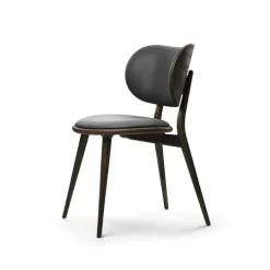 Silla The Dining Chair, piel negra, haya teñida negra*Mater Sale