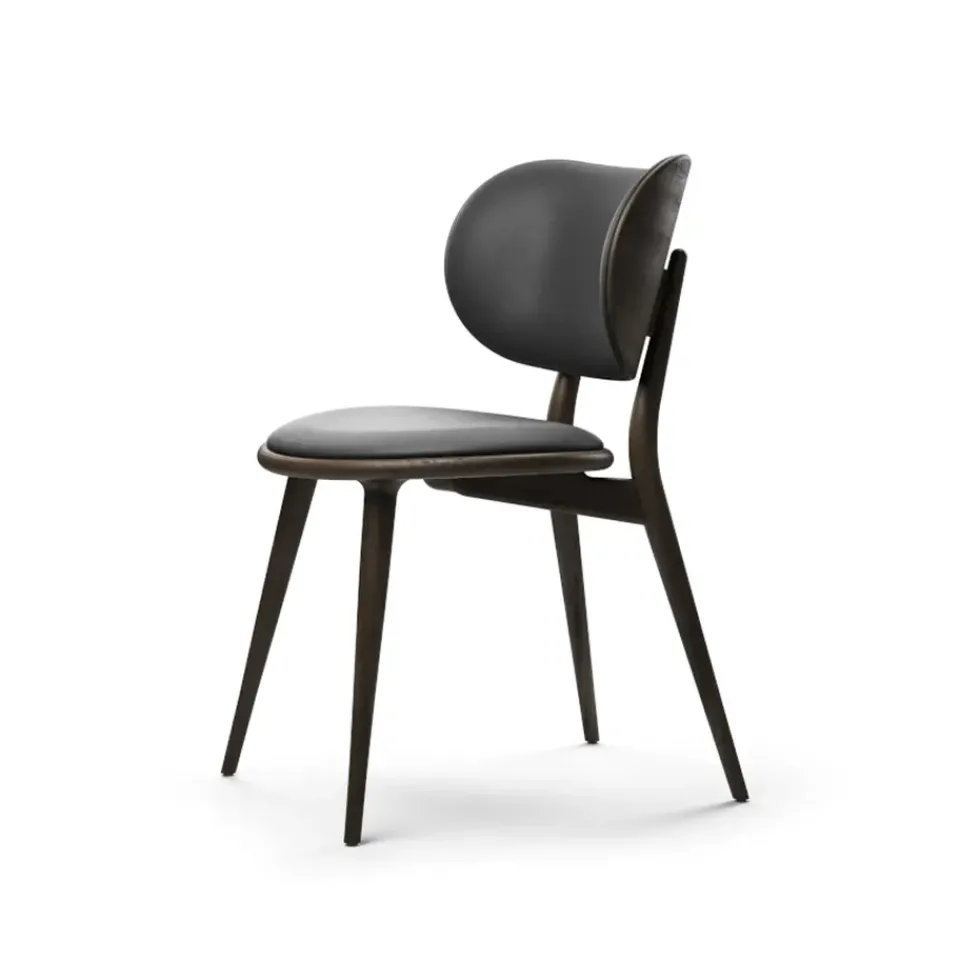 Silla The Dining Chair, piel negra, haya teñida negra*Mater Sale
