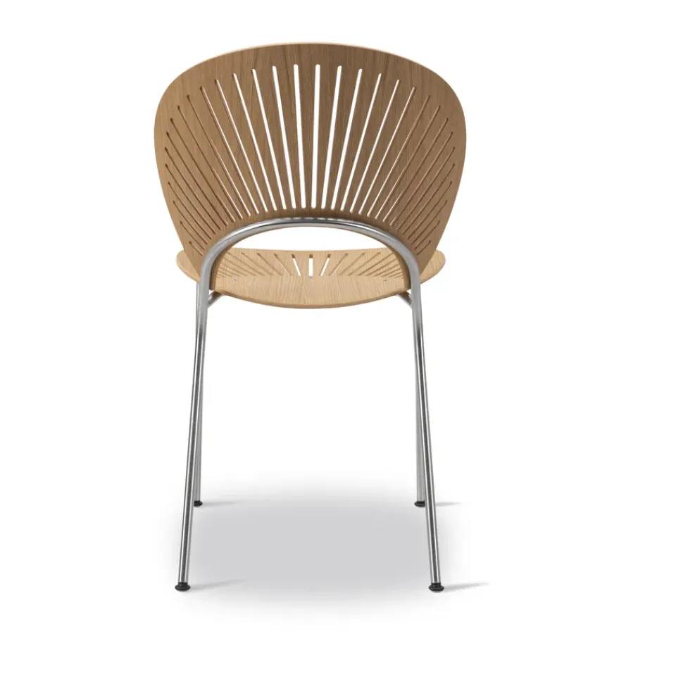 Silla Trinidad 3398, Roble aceitado - acero inoxidable cepillado*Fredericia Furniture Sale