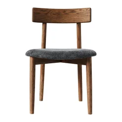 Sillas con asiento Tetra, Tejido color granito-roble oscuro*MUUBS Sale