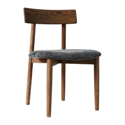 Sillas con asiento Tetra, Tejido color granito-roble oscuro*MUUBS Sale