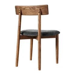 Sillas con asiento Tetra, Tejido color granito-roble oscuro*MUUBS Sale