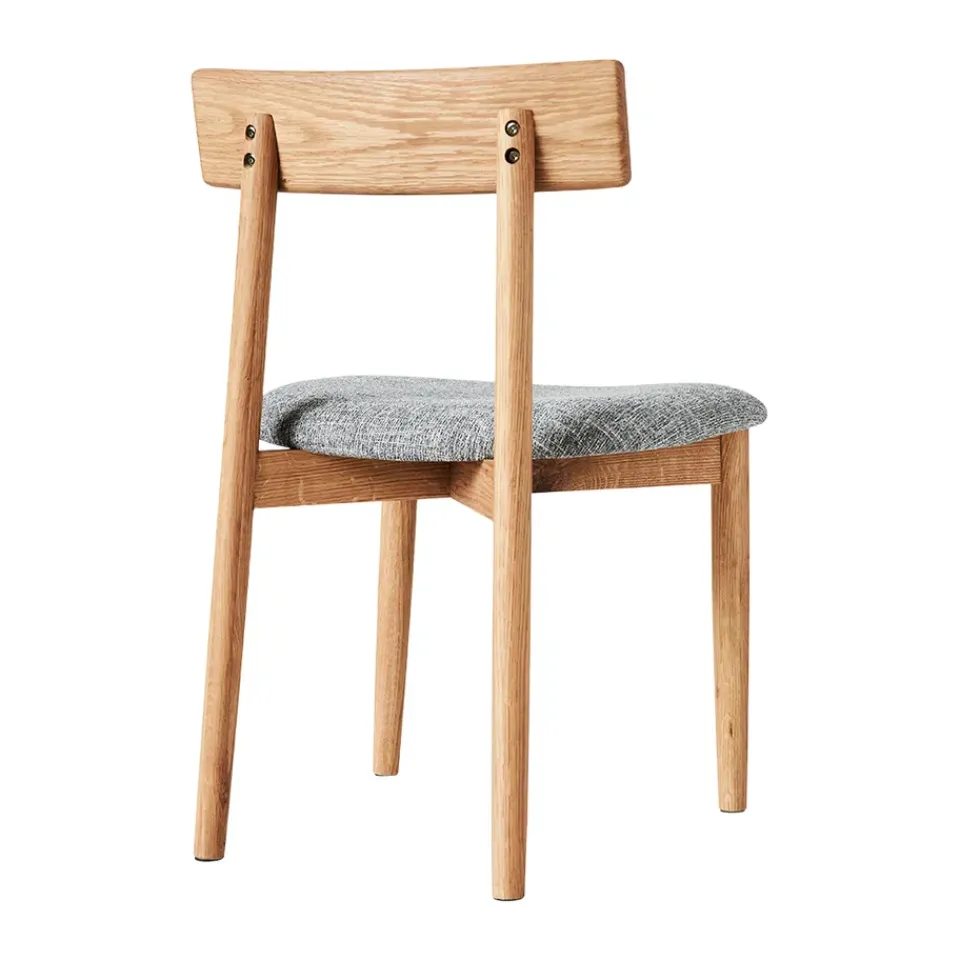 Sillas con asiento Tetra, Tejido color hormigón-roble aceitado natural*MUUBS
