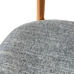 Sillas con asiento Tetra, Tejido color hormigón-roble aceitado natural*MUUBS