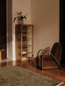 Sillón Buur lounge devoré velvet, Rust*Ferm Living New