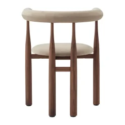 Sillón con reposabrazos Bukowski tapizado, Nogal, Megan 26 Beige*New Works Discount
