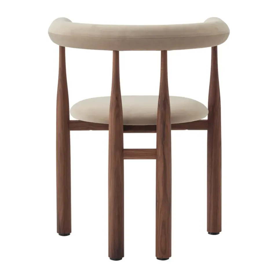 Sillón con reposabrazos Bukowski tapizado, Nogal, Megan 26 Beige*New Works Discount