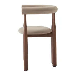 Sillón con reposabrazos Bukowski tapizado, Nogal, Megan 26 Beige*New Works Discount