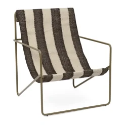 Sillón Desert, Olive, off-white, chocolate*Ferm Living Discount