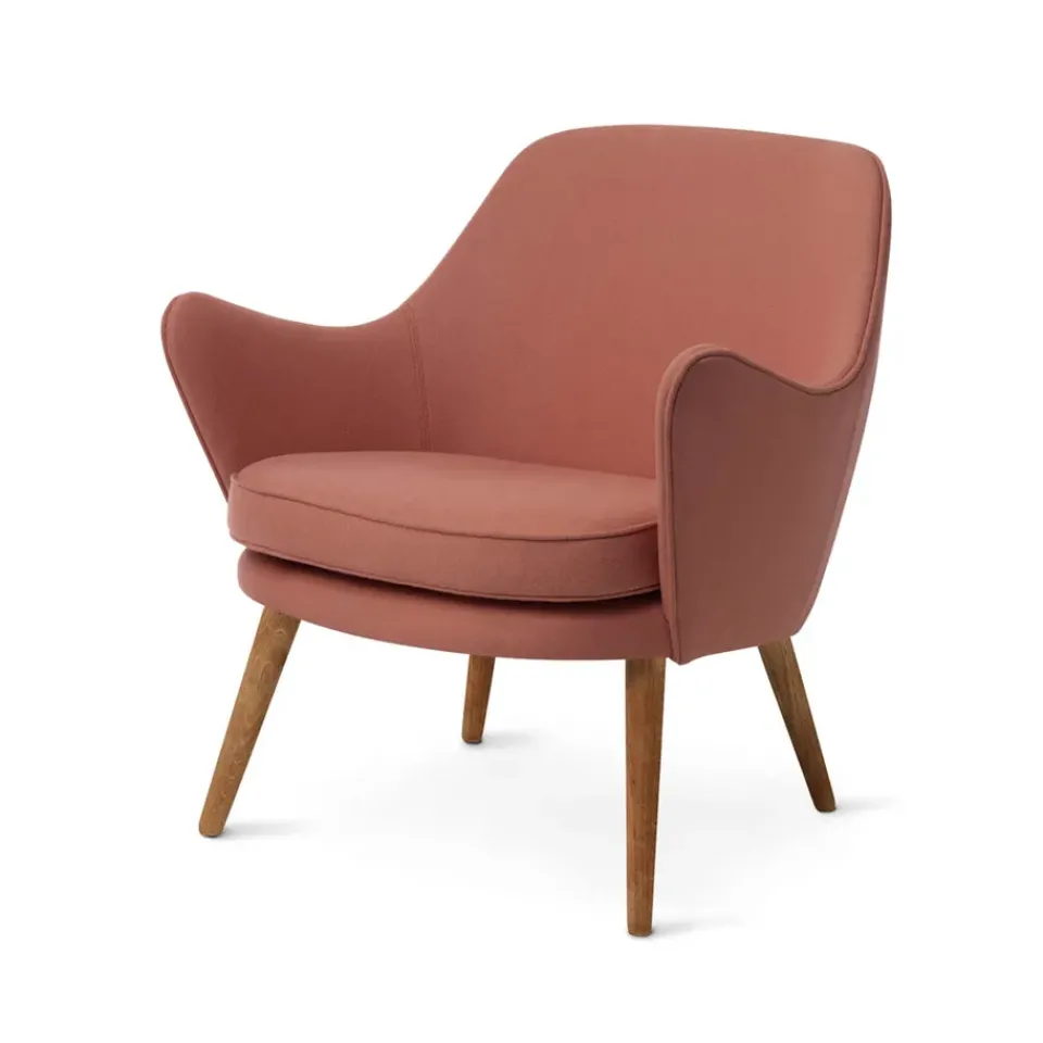 Sillón Dwell, Hero 511 blush-patas en roble ahumado*Warm Nordic Clearance