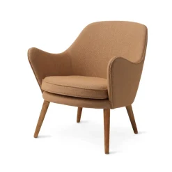 Sillón Dwell, Tela sprinkles 254 latte, patas en roble ahumado*Warm Nordic Discount