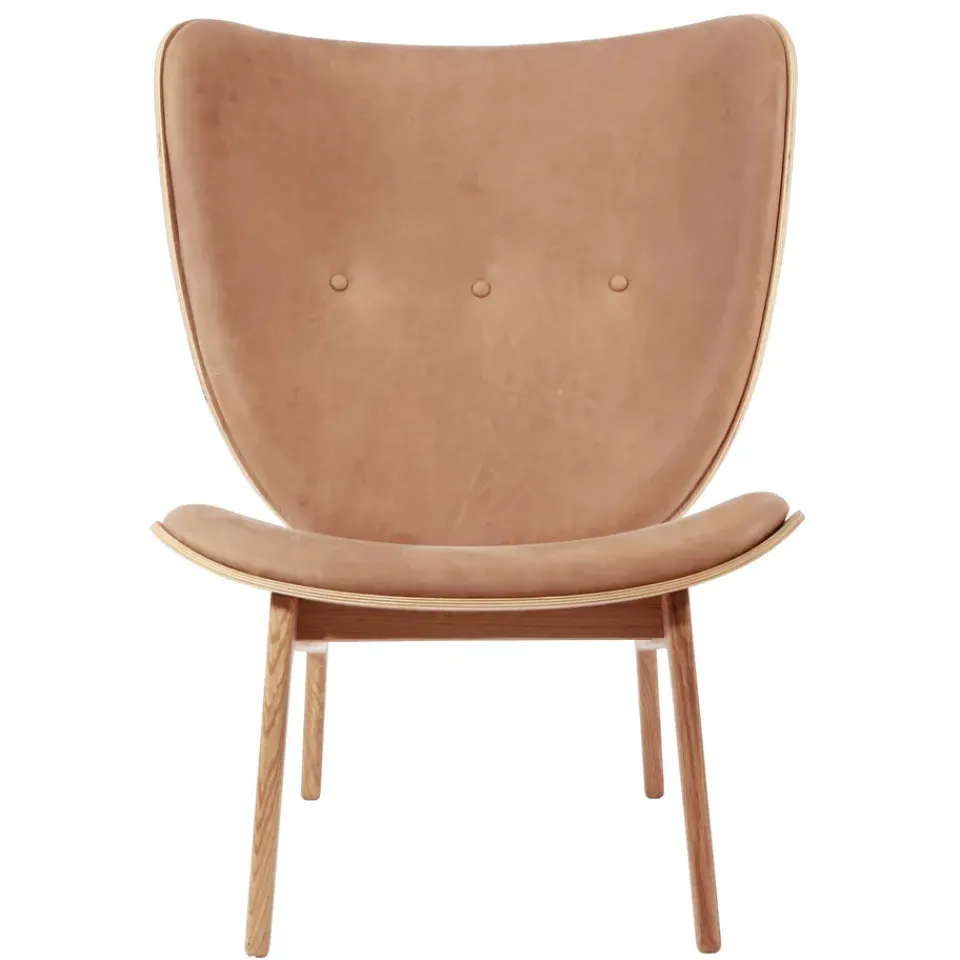 Sillón Elephant lounge leather roble, Dunes camel*NORR11 Discount
