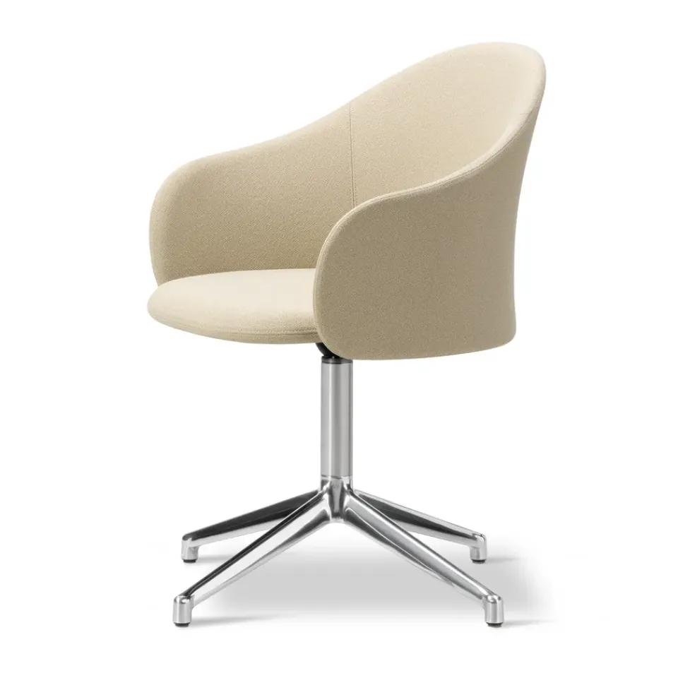 Sillón Gomo Armchair con base giratoria 4 patas, Mylla 811-aluminio pulido*Fredericia Furniture Best